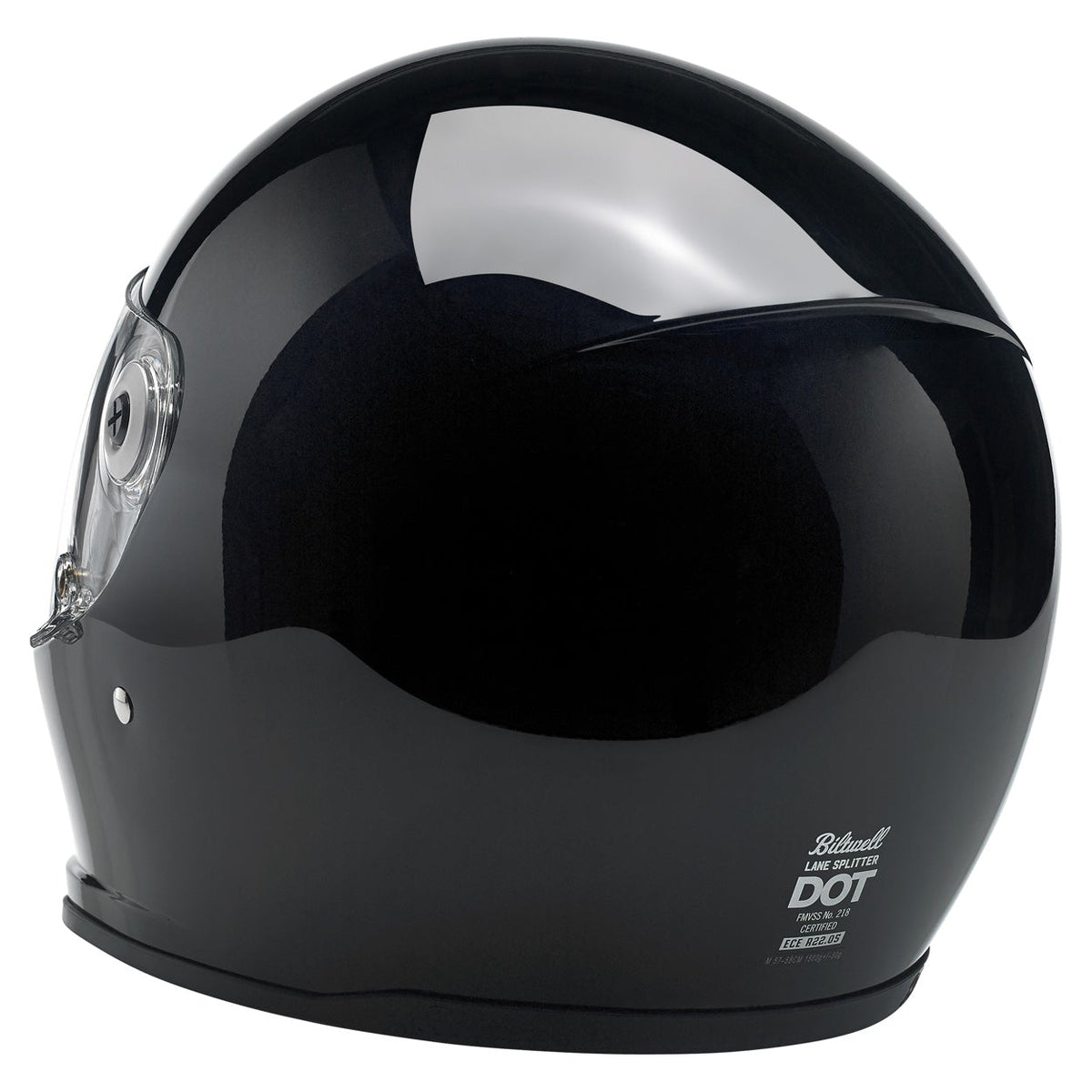 Biltwell Lane Splitter Full-Face Helmet Gloss Black