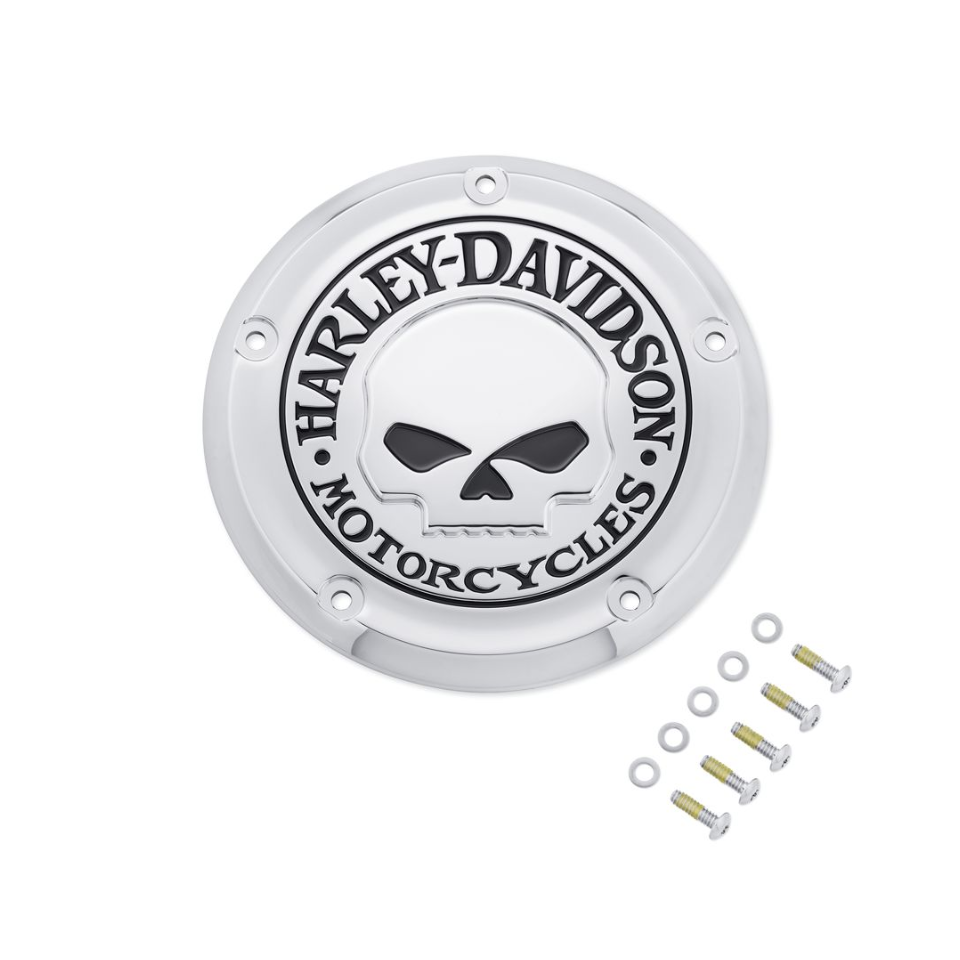 Harley-Davidson Willie G Skull Derby Cover - Chrome