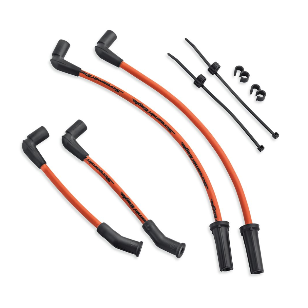 Screamin' Eagle 10mm Phat Spark Plug Wires - Orange