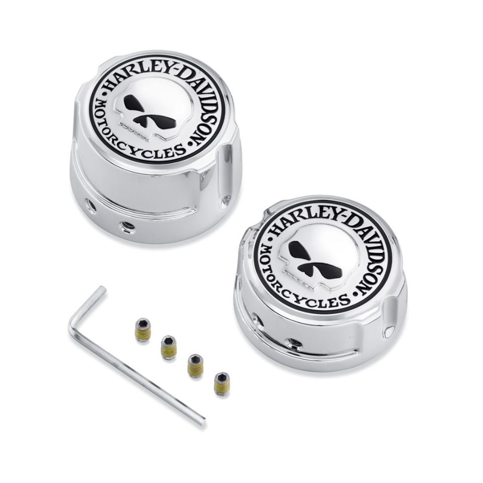 Harley-Davidson Willie G Skull Rear Axle Nut Covers