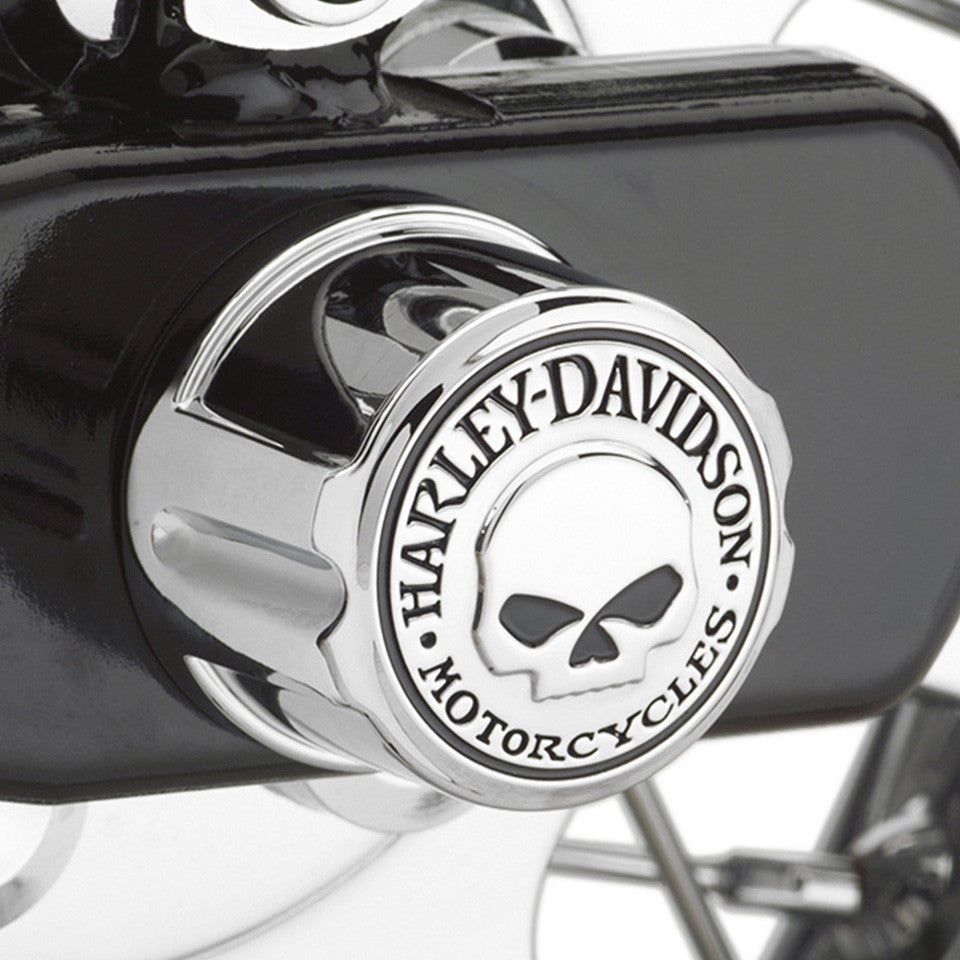 Harley-Davidson Willie G. Skull Rear Axle Nut Covers 41706-09