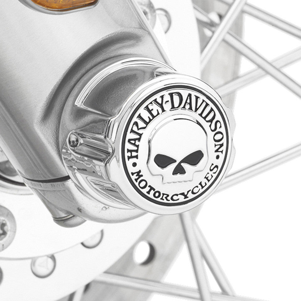 Harley-Davidson Willie G. Skull Front Axle Nut Covers 43163-08A