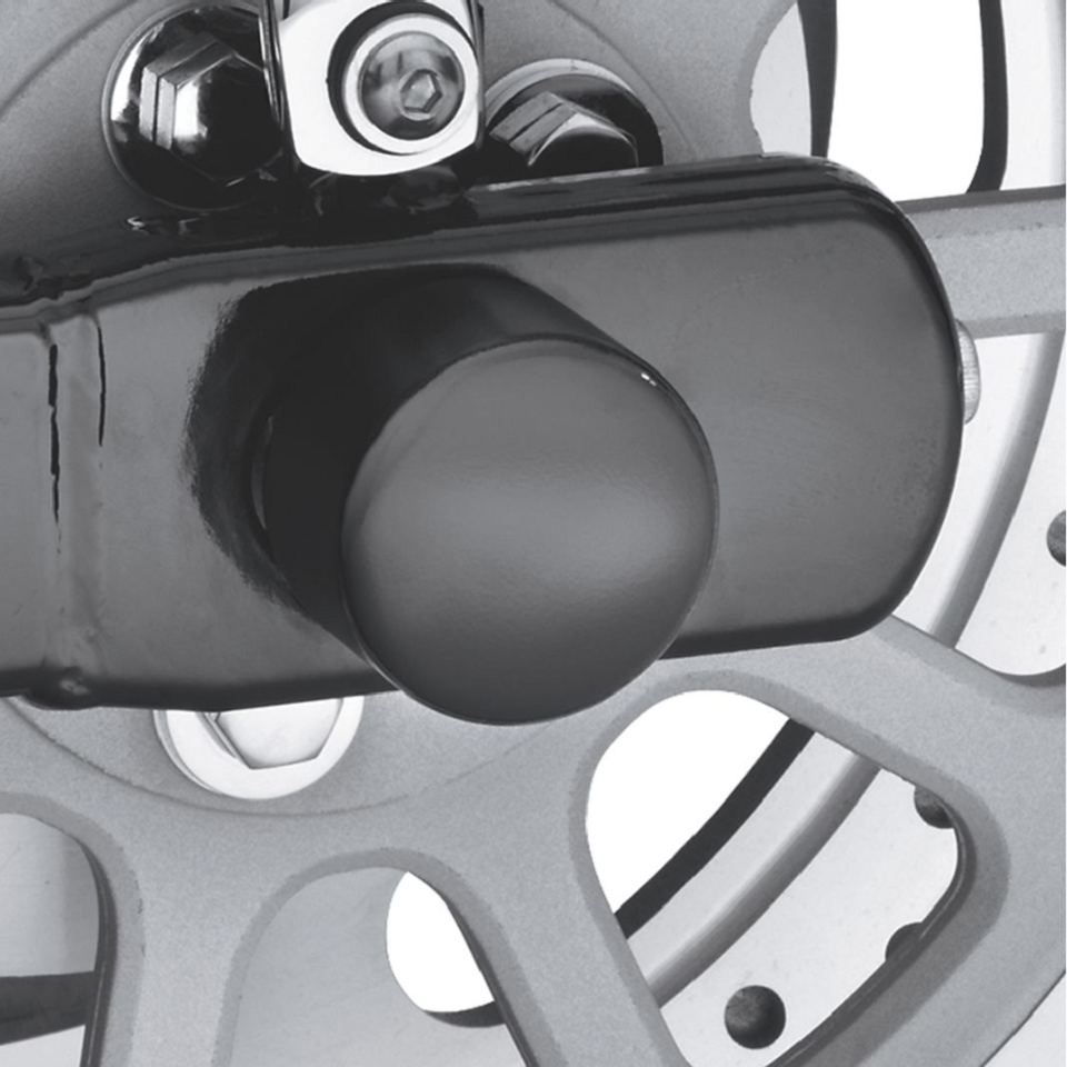 Harley-Davidson Gloss Black Rear Axle Nut Covers