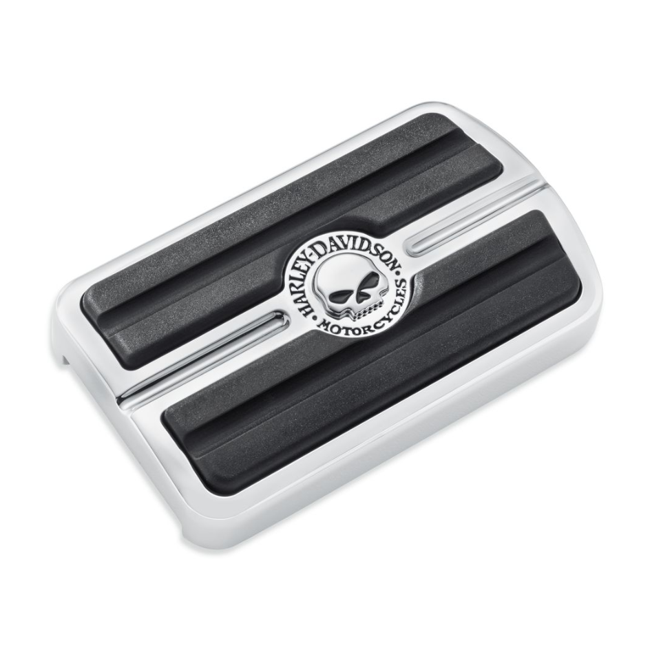 Harley-Davidson Willie G. Skull Large Brake Pedal Pad - Chrome