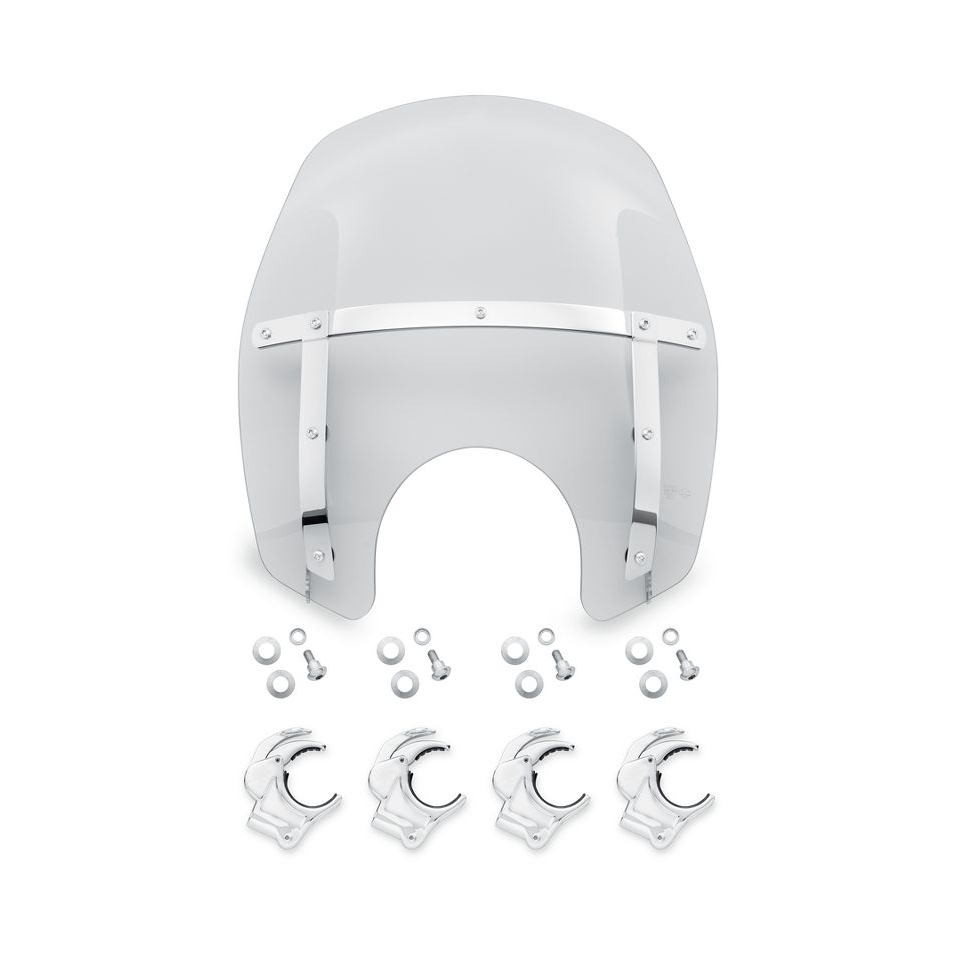 Harley-Davidson Wind Splitter Quic-Release Compact 14 inch Windshield