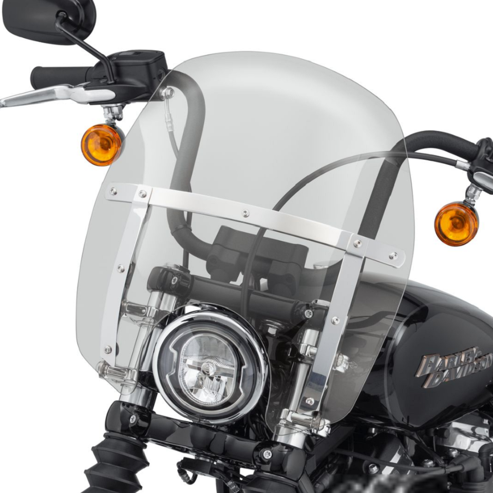 Harley-Davidson Wind Splitter Quic-Release Compact 14 inch Windshield