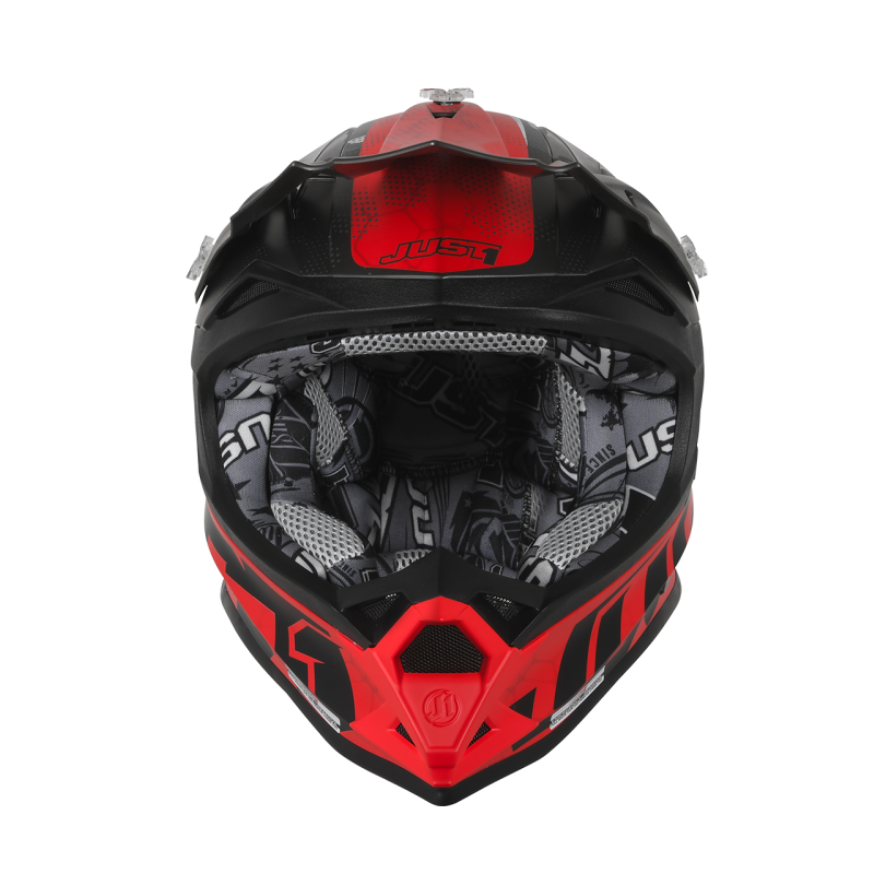 JUST1 J32 Pro Swat Camo Red Fluo Youth Helmet