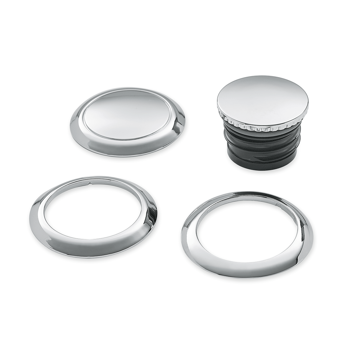 Harley-Davidson Flush-Mount Fuel Cap & Left Side Tank Cap Kit