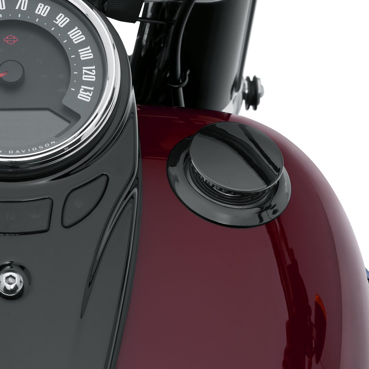 Harley-Davidson Flush-Mount Fuel Cap & Left Side Tank Cap Kit