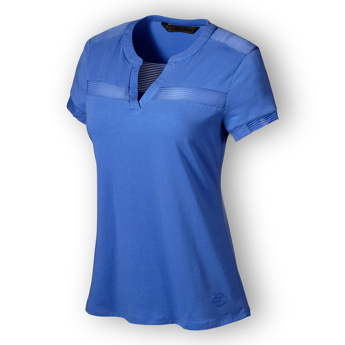 Harley-Davidson Striped Mesh Accent Women's Tee
