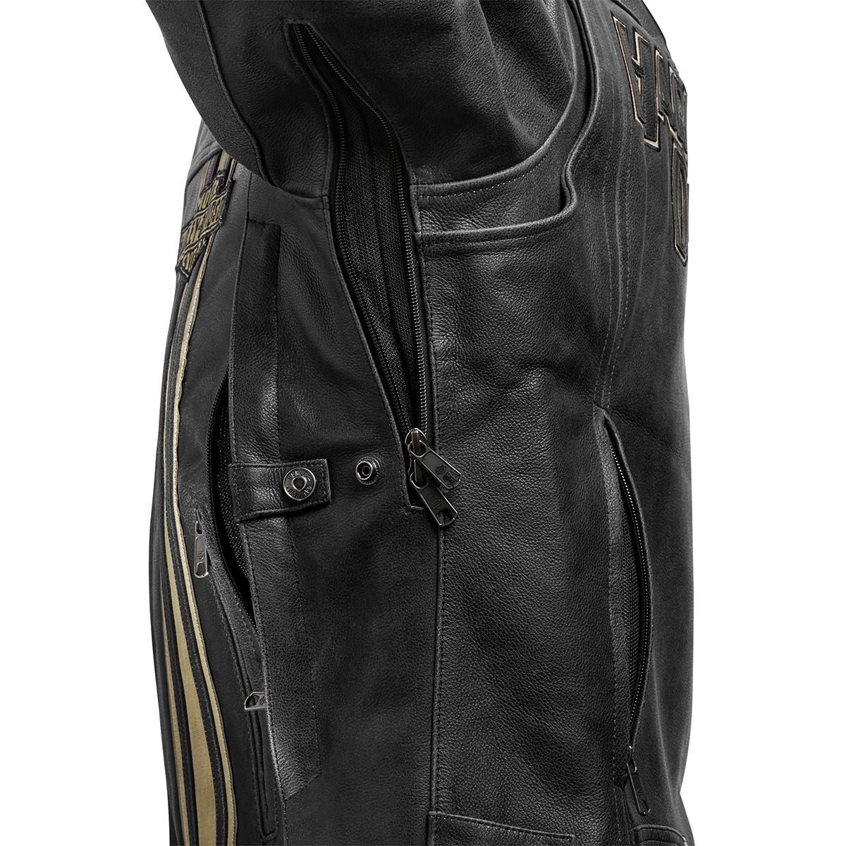 Harley-Davidson H-D Triple Vent Passing Link II Men's Leather Jacket