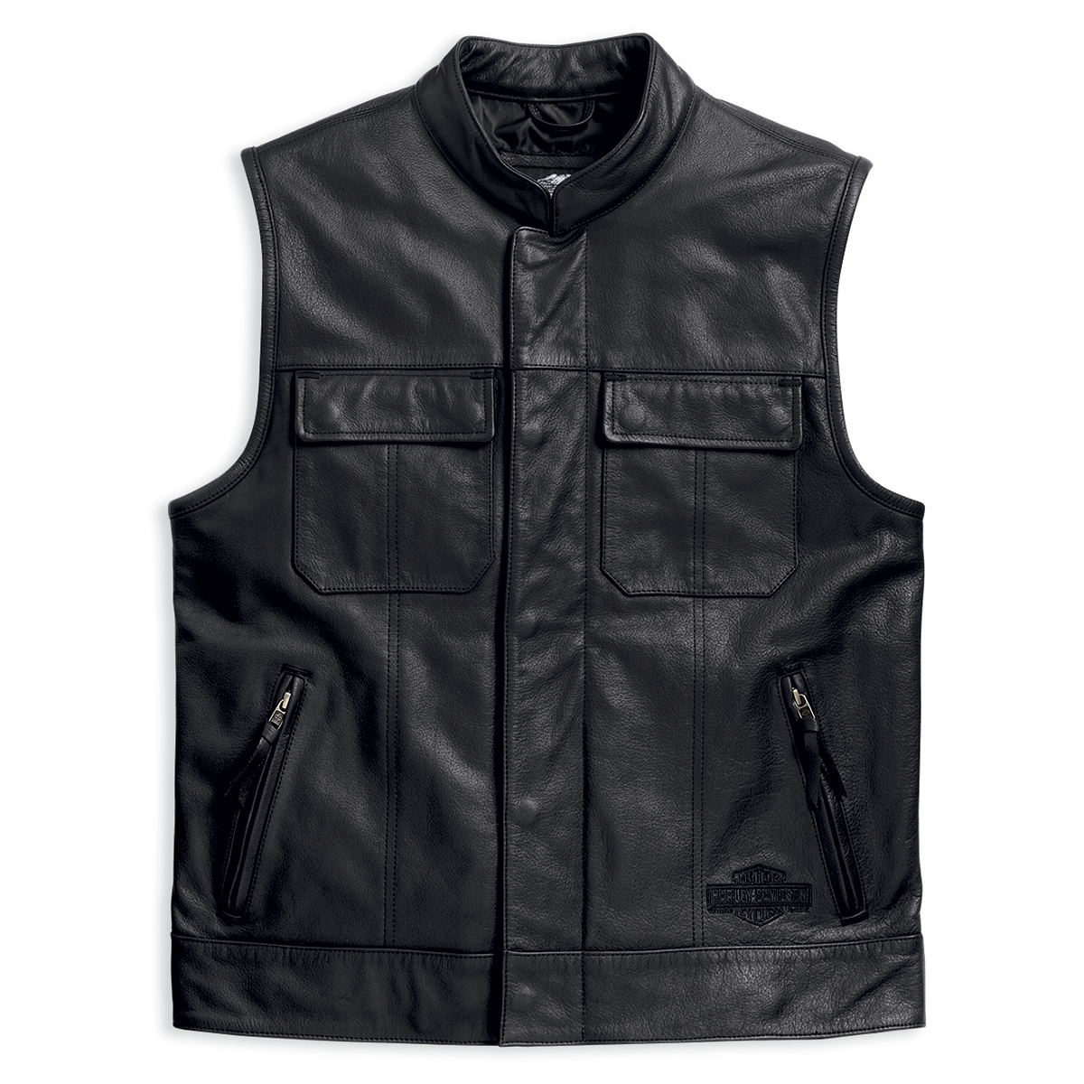 Harley-Davidson Foster Men's Leather Vest - 98090-15VM