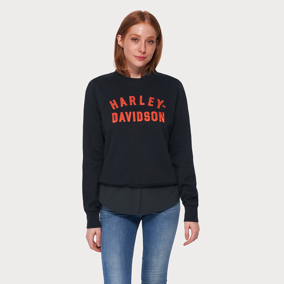 Harley-Davidson Essence Applique' Women's Crewneck Pullover