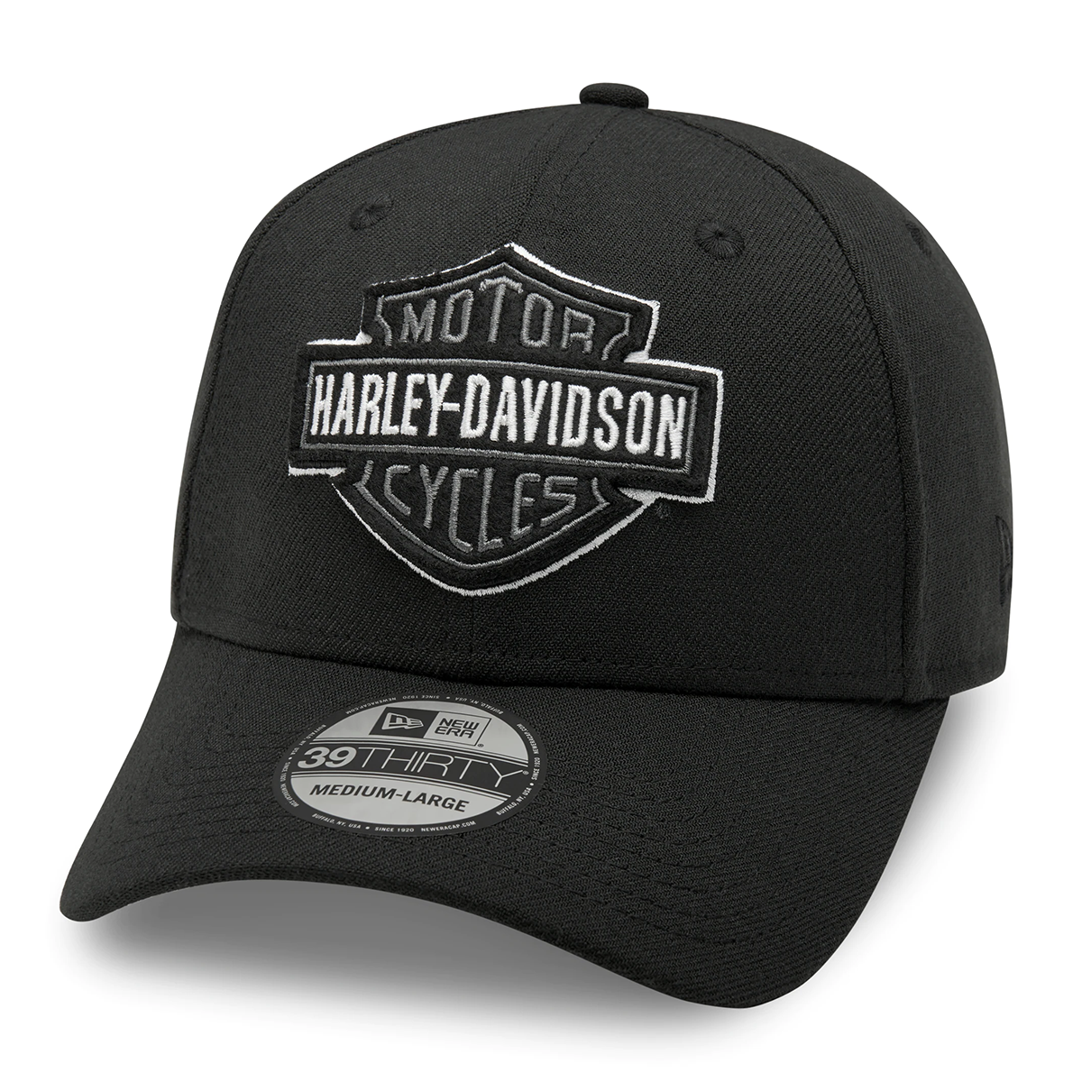 Harley-Davidson Tonal Logo Men's 39THIRTY Cap - Black