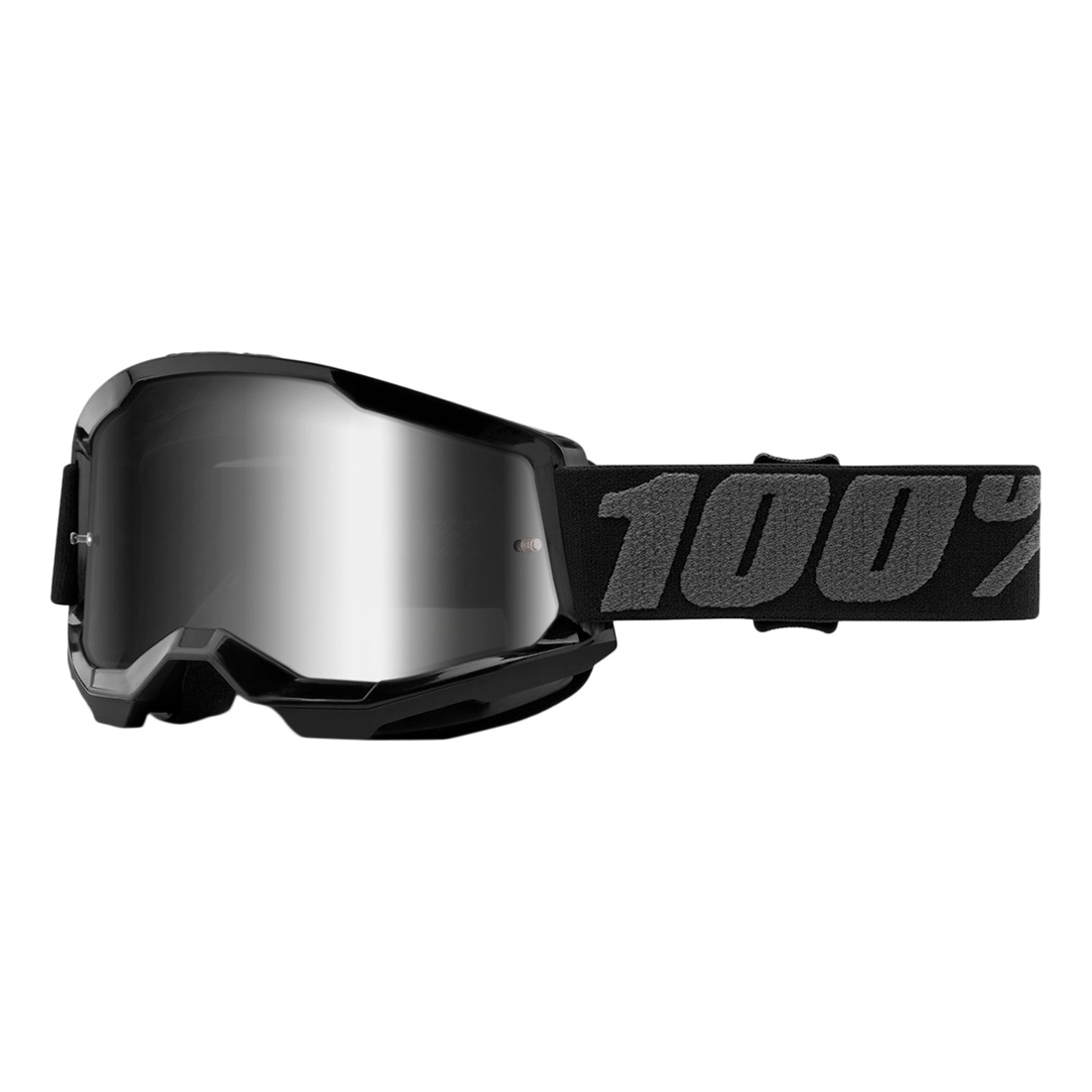 100% STRATA2 Black Goggle