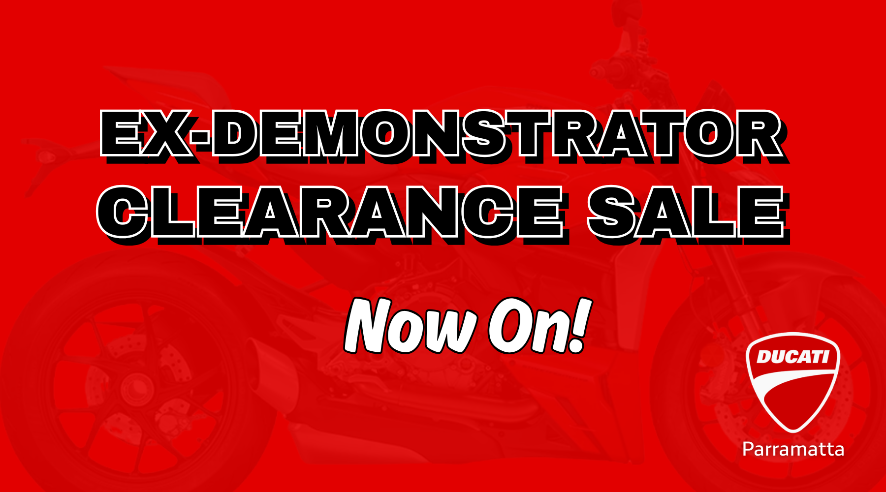 Ducati Demo Clearance Sale