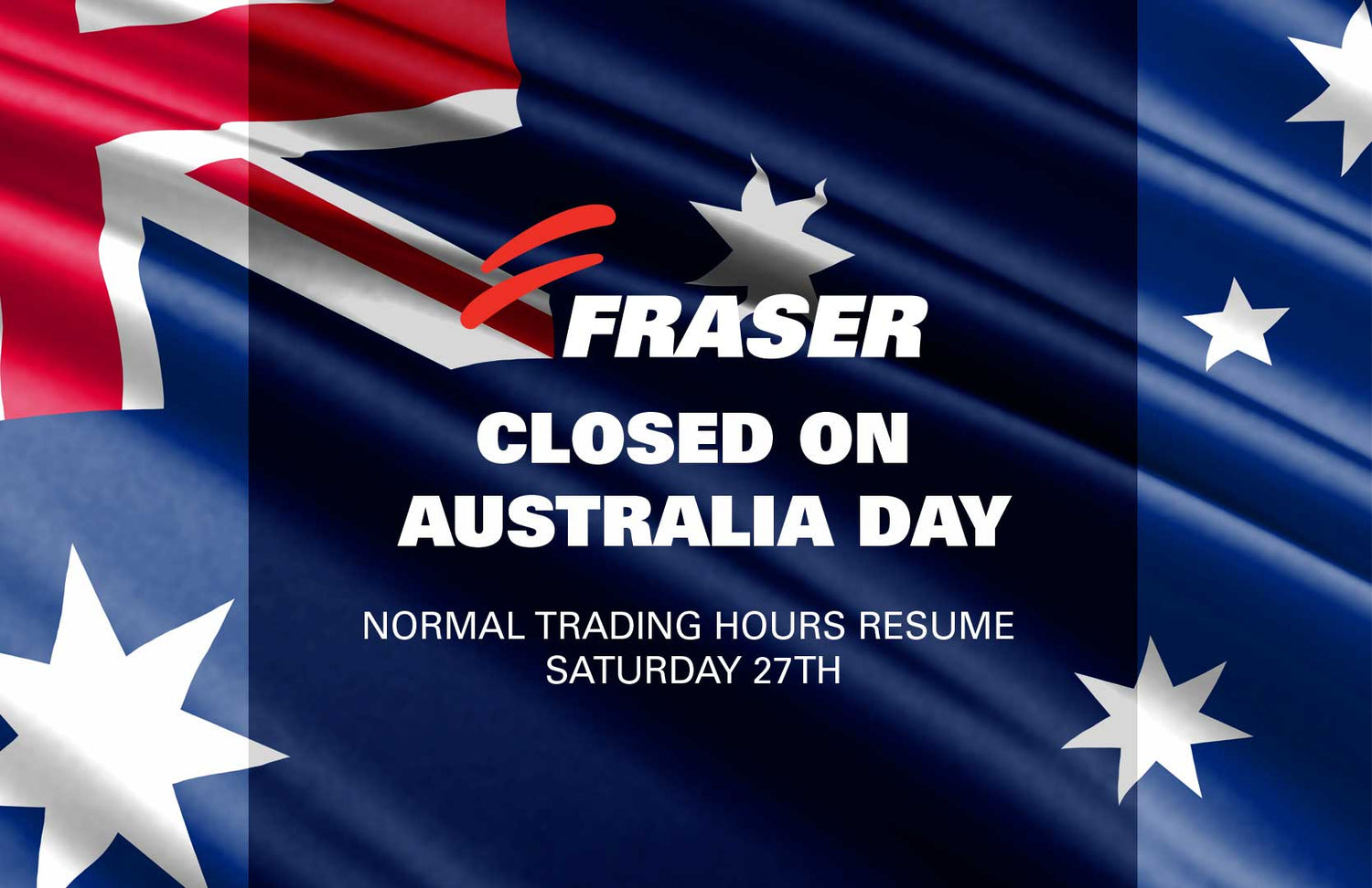 Closed on Australia Day