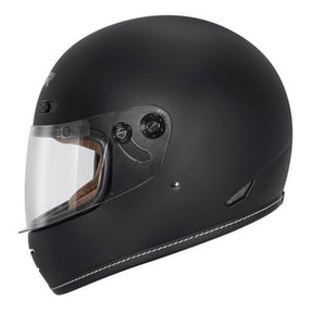 M2R Bolster F-9 Motorcycle Helmet - Matte Black CL