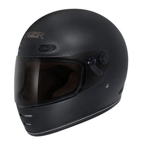 M2R Bolster F-9 Motorcycle Helmet - Matte Black CL