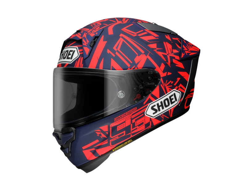 Shoei X-SPR Pro Helmet Marc Marquez Dazzle TC-10 -Red/Blue