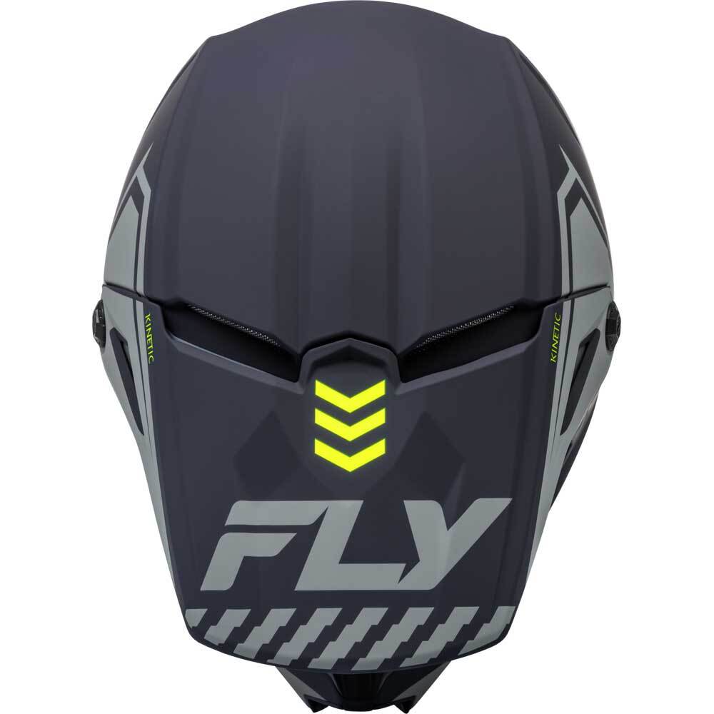 Fly Racing Kinetic Menace Helmet - Matte Grey/Hi-Vis CL