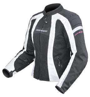 Dririder 'Airstream' Ladies Jacket - Black/White