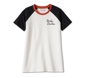 Harley- Davidson Women's Essential Raglan Ringer Tee