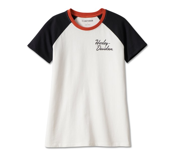 Harley- Davidson Women's Essential Raglan Ringer Tee