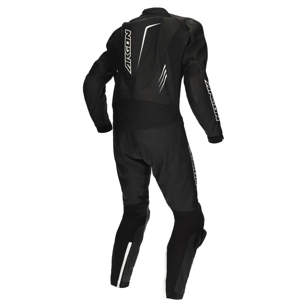 ARGON EVADE 1PC RACE SUIT BLK WHT/58