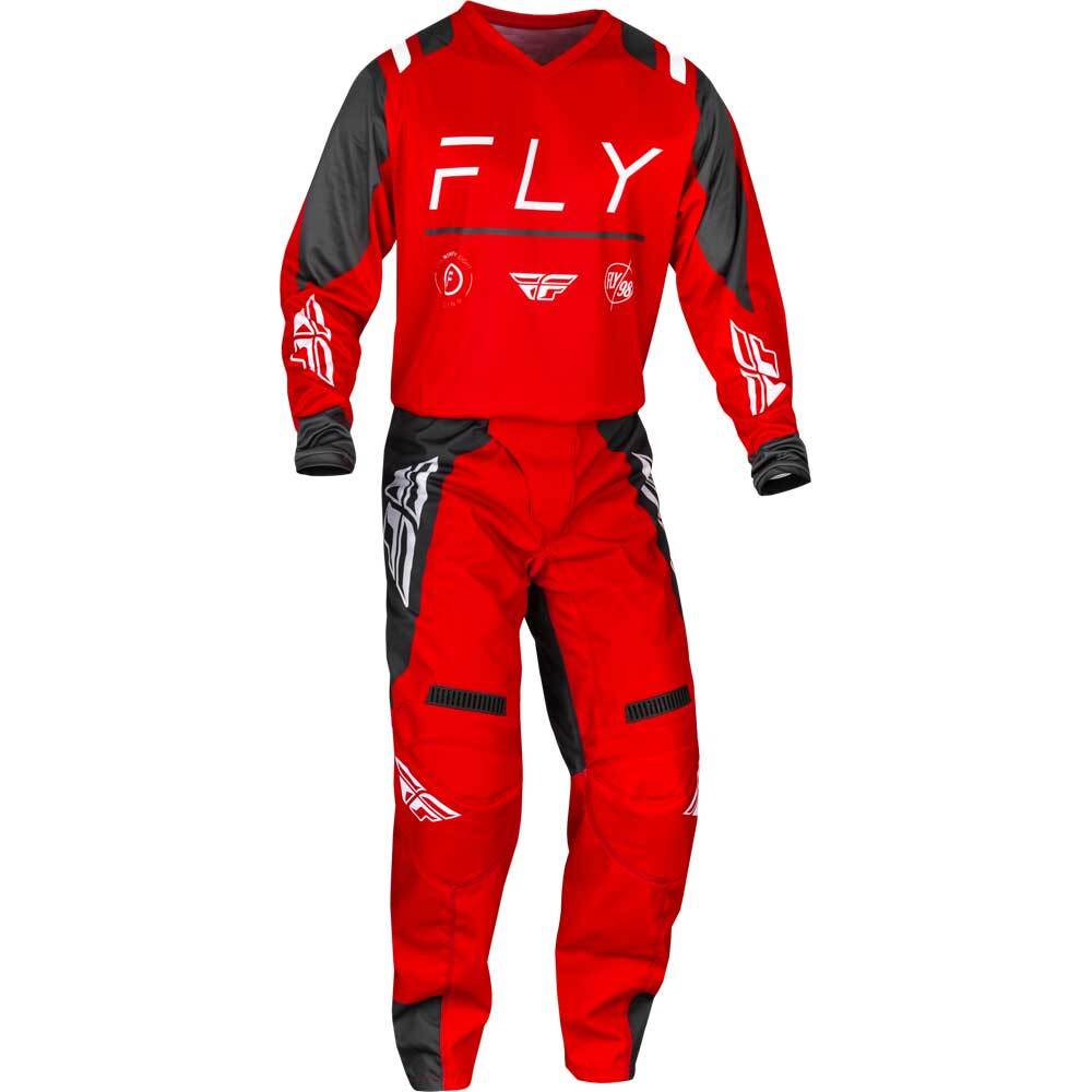 FLY RACING  F-16 JERSEY 2024 RED CHARCOAL WHT