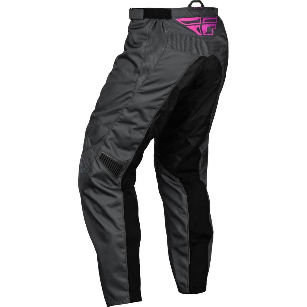 Fly Racing 2024 F-16 Youth Pants - Grey Charcoal Pink CL