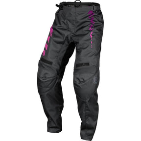 Fly Racing 2024 F-16 Youth Pants - Grey Charcoal Pink CL