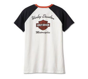 Harley- Davidson Women's Essential Raglan Ringer Tee