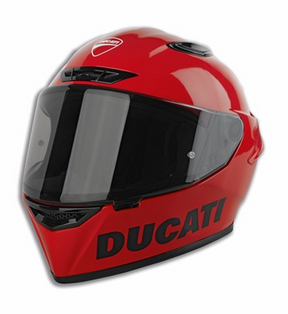 Ducati Logo Full-Face Helmet - Red