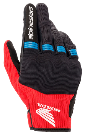 ALPINESTARS HONDA COPPER GLOVES BLACK/RED/BLUE