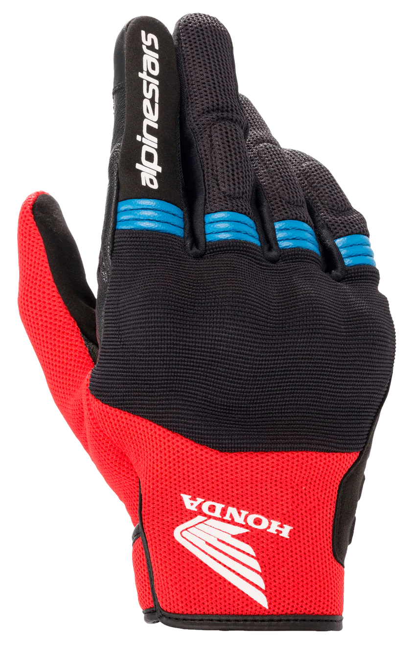 ALPINESTARS HONDA COPPER GLOVES BLACK/RED/BLUE