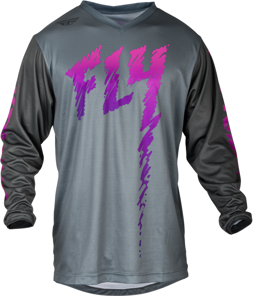 Fly Racing 2024 F-16 Jersey - Grey Charcoal Pink CL