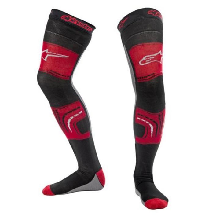 Alpinestars Knee Brace Sock RED BLACK GRAY