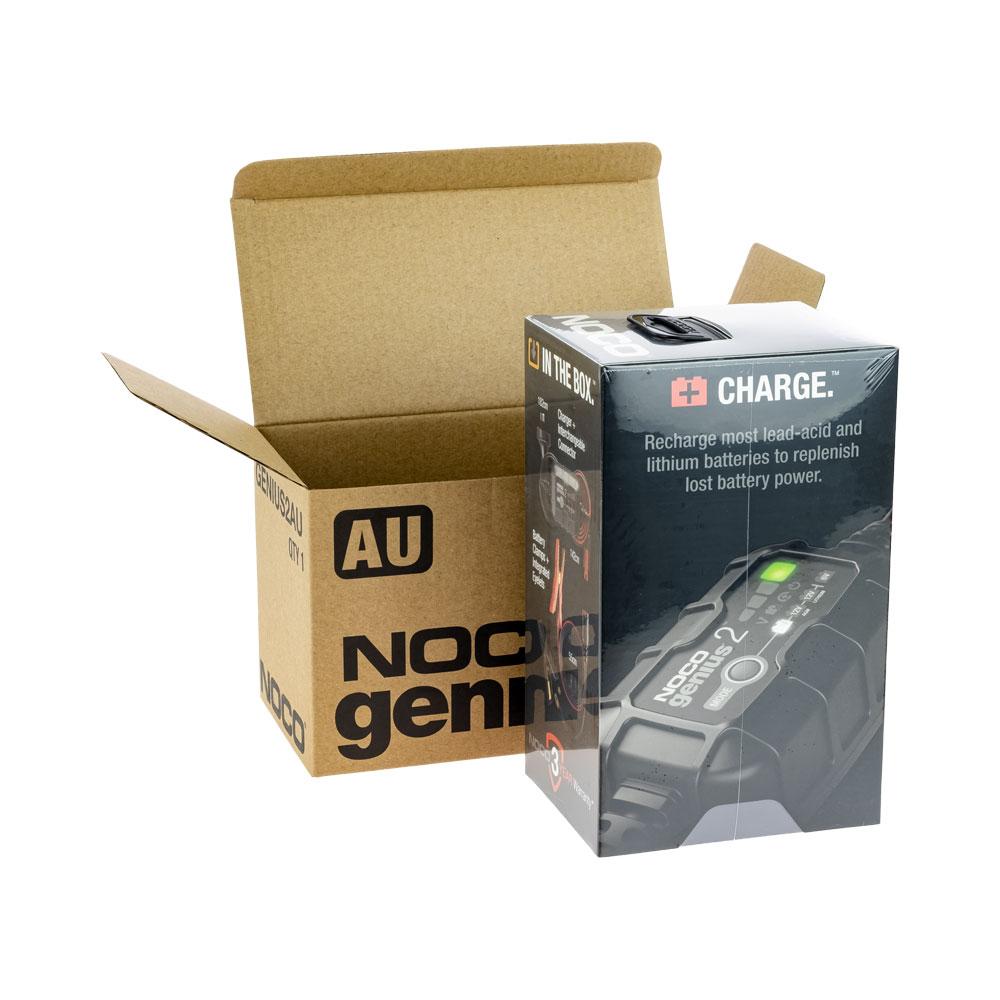NOCO Genius 2 Battery Charger for Lead Acid 6 & 12V and 12.8V Lithium Batteries