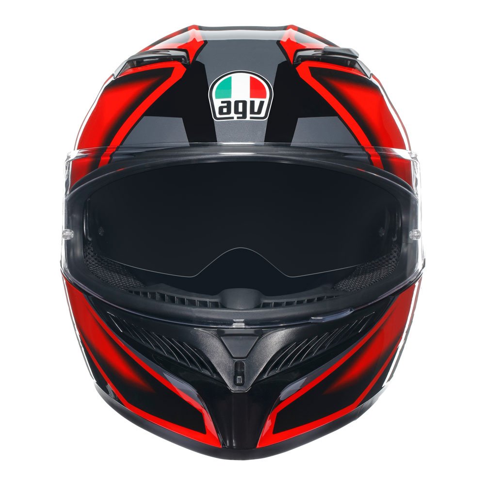 AGV K3 – Compound Matt Helmet Black/Red