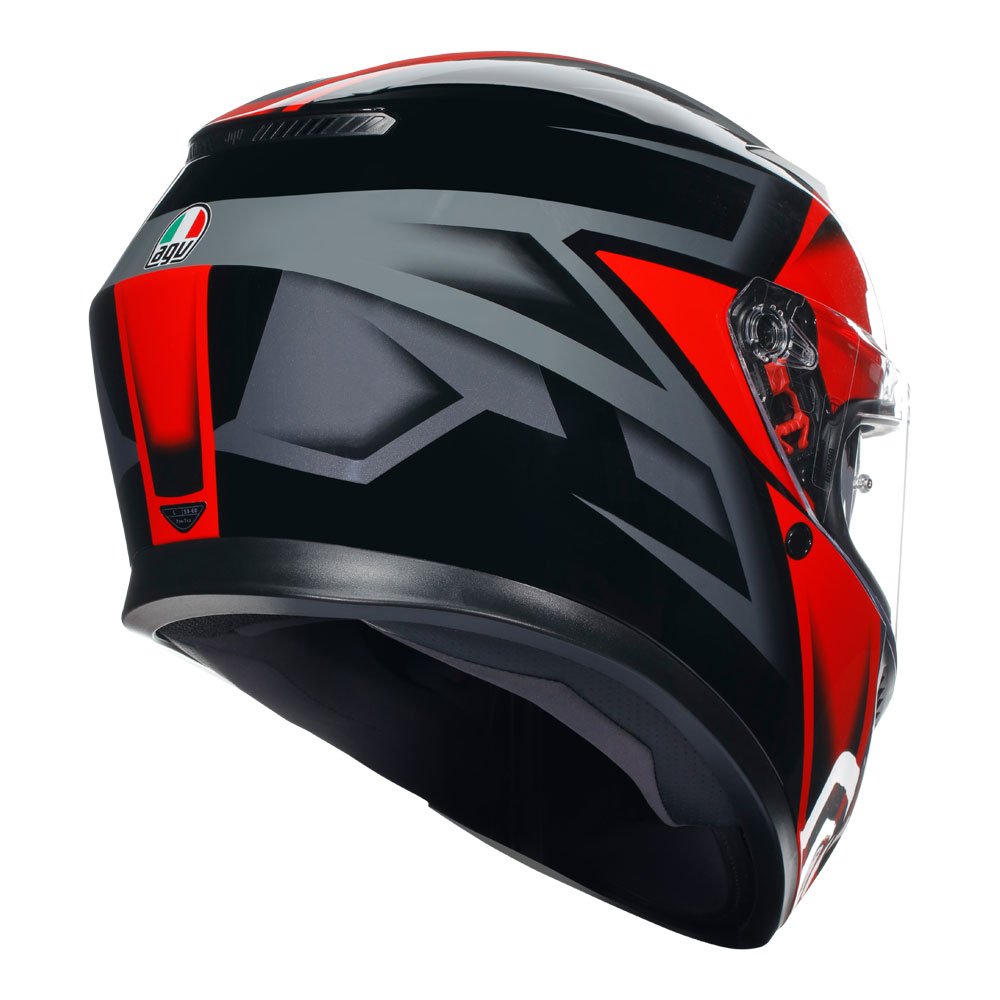 AGV K3 – Compound Matt Helmet Black/Red