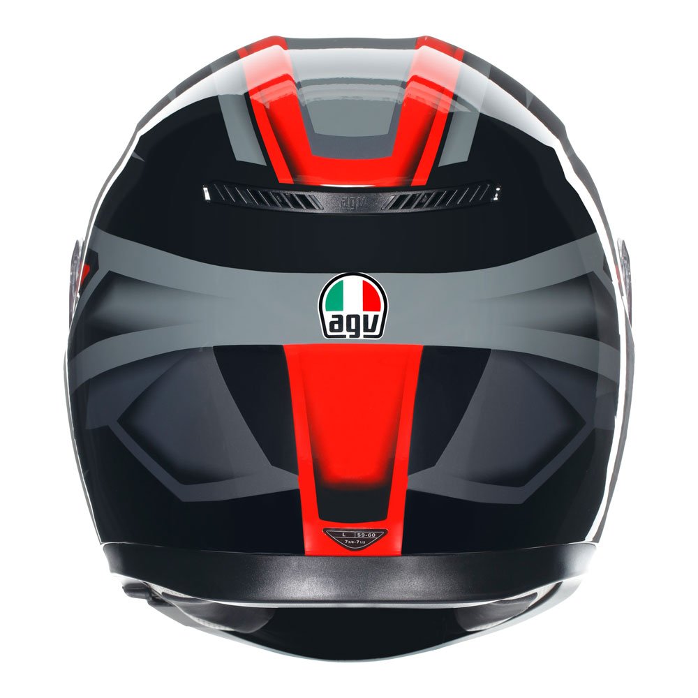 AGV K3 – Compound Matt Helmet Black/Red