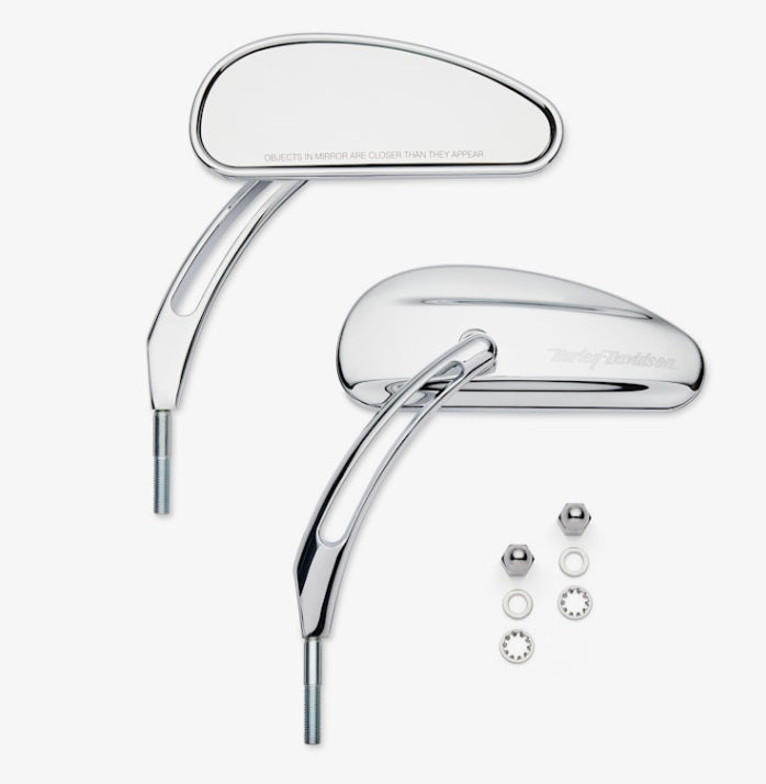 Harley-Davidson SLOTTED CHROME MIRRORS KIT