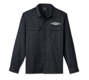 Harley Davidson Men's Wrench Crew Mechanics Long Sleeve Shirt