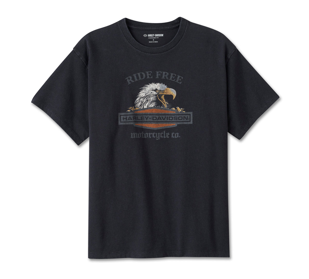 Harley Davidson Women's Ride Free Eagle Oversized Tee