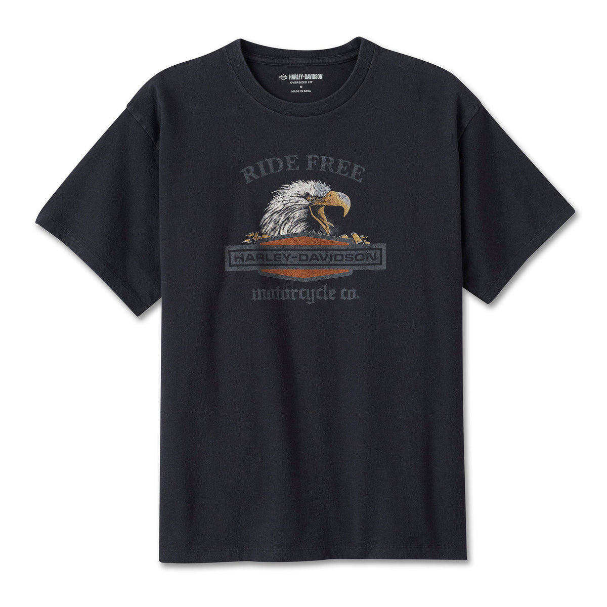 Harley Davidson Women's Ride Free Eagle Oversized Tee