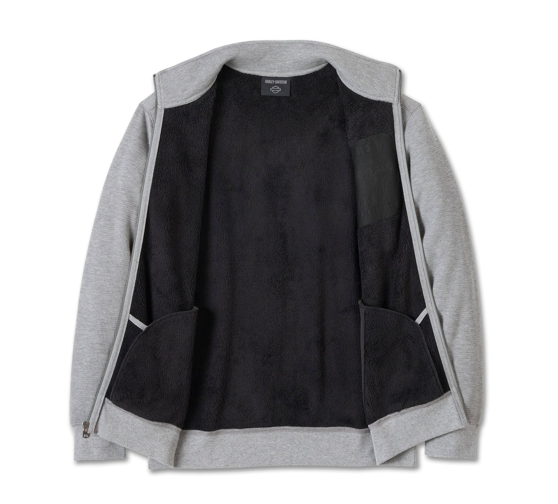 Harley-Davidson Men's Genuine Bar & Shield Track Jacket - Medium Heather Grey