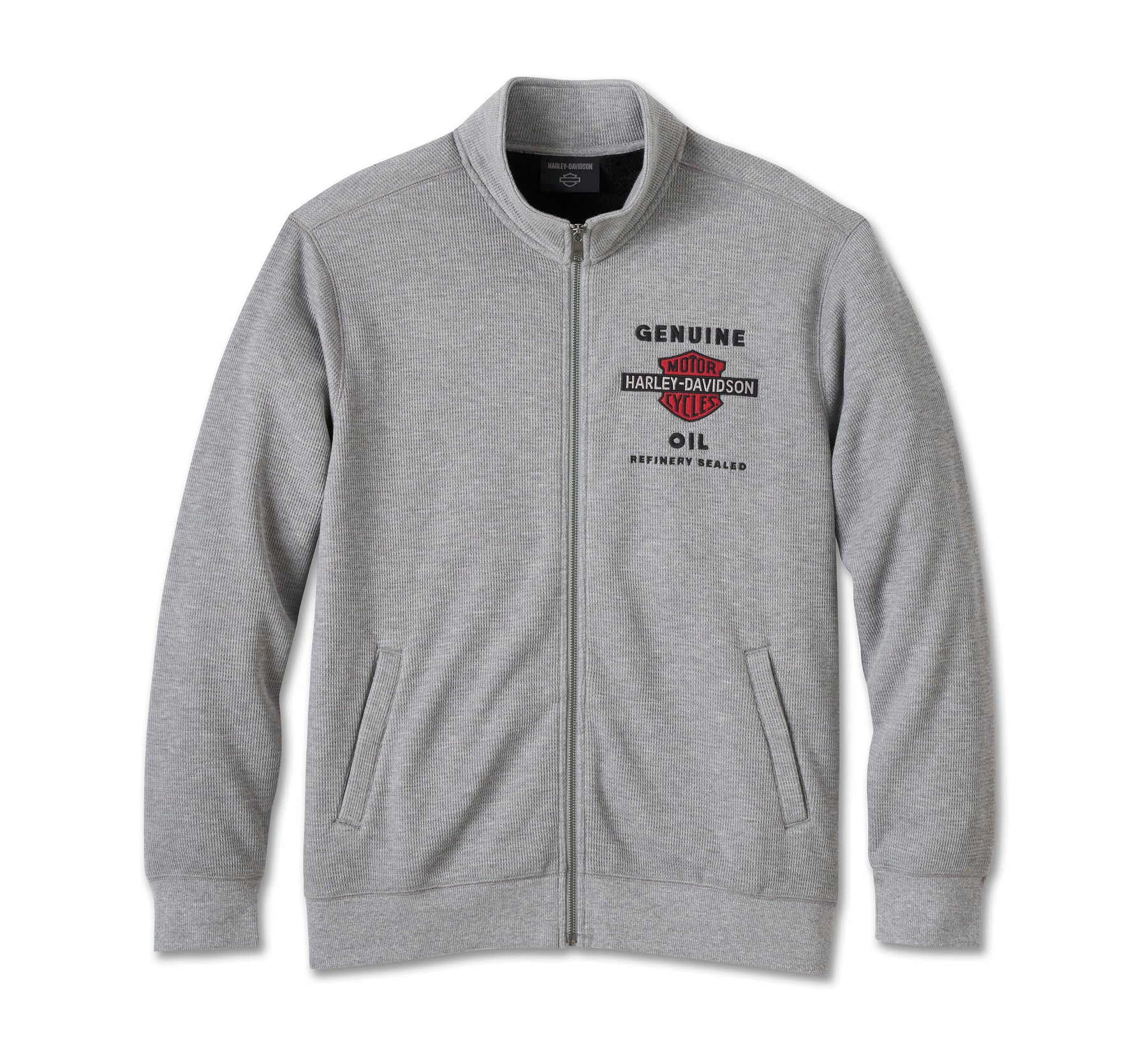 Harley-Davidson Men's Genuine Bar & Shield Track Jacket - Medium Heather Grey