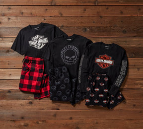 Harley-Davidson Men's Bar & Shield Long Sleeve Pajama Set
