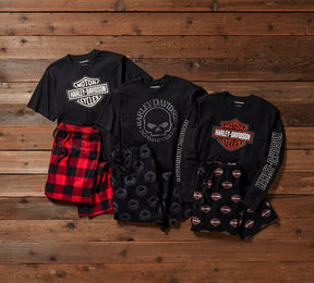 Harley-Davidson Men's Willie G Skull Short Sleeve Pajama Set